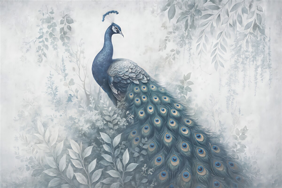 Fototapeta Kruchy paw na betonie o stylu grunge.