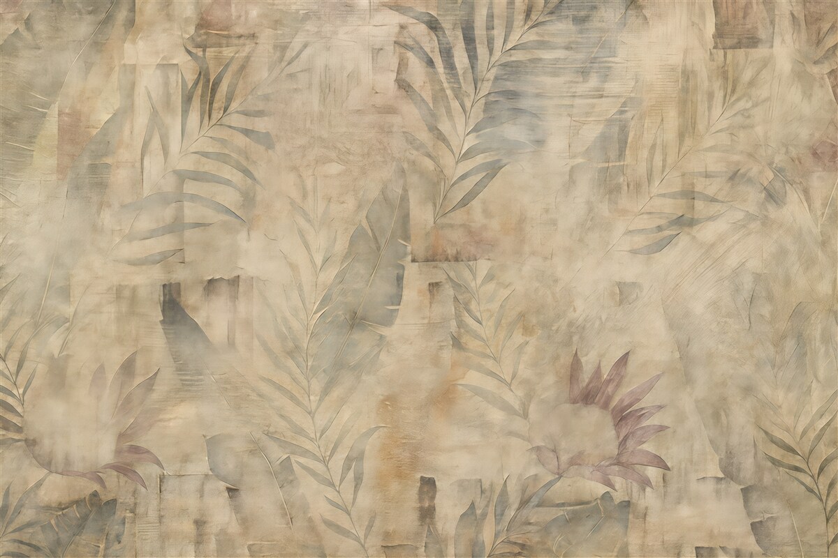 Fototapeta Akwarela tropikalne strych.