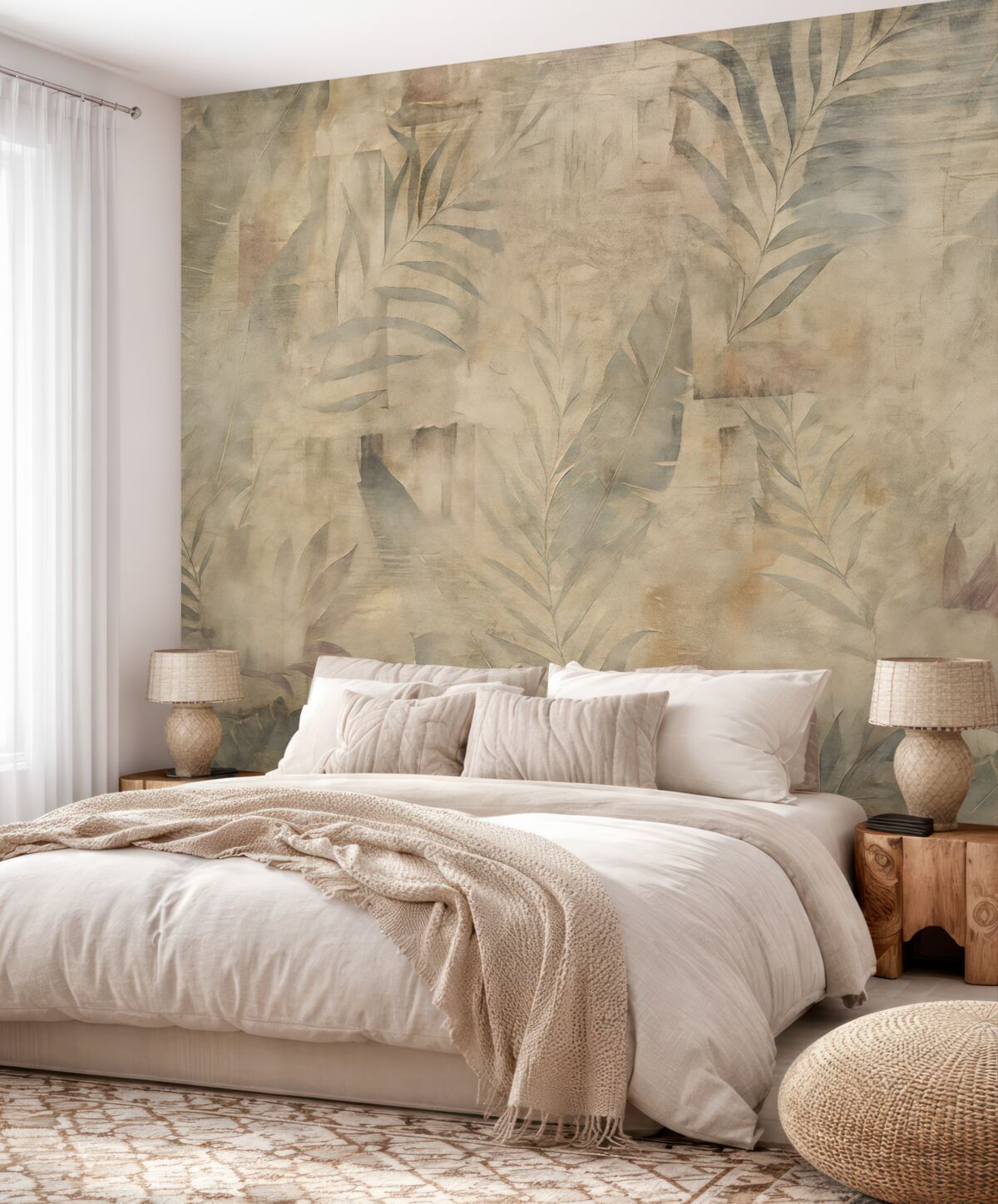 Fototapeta Akwarela tropikalne strych.