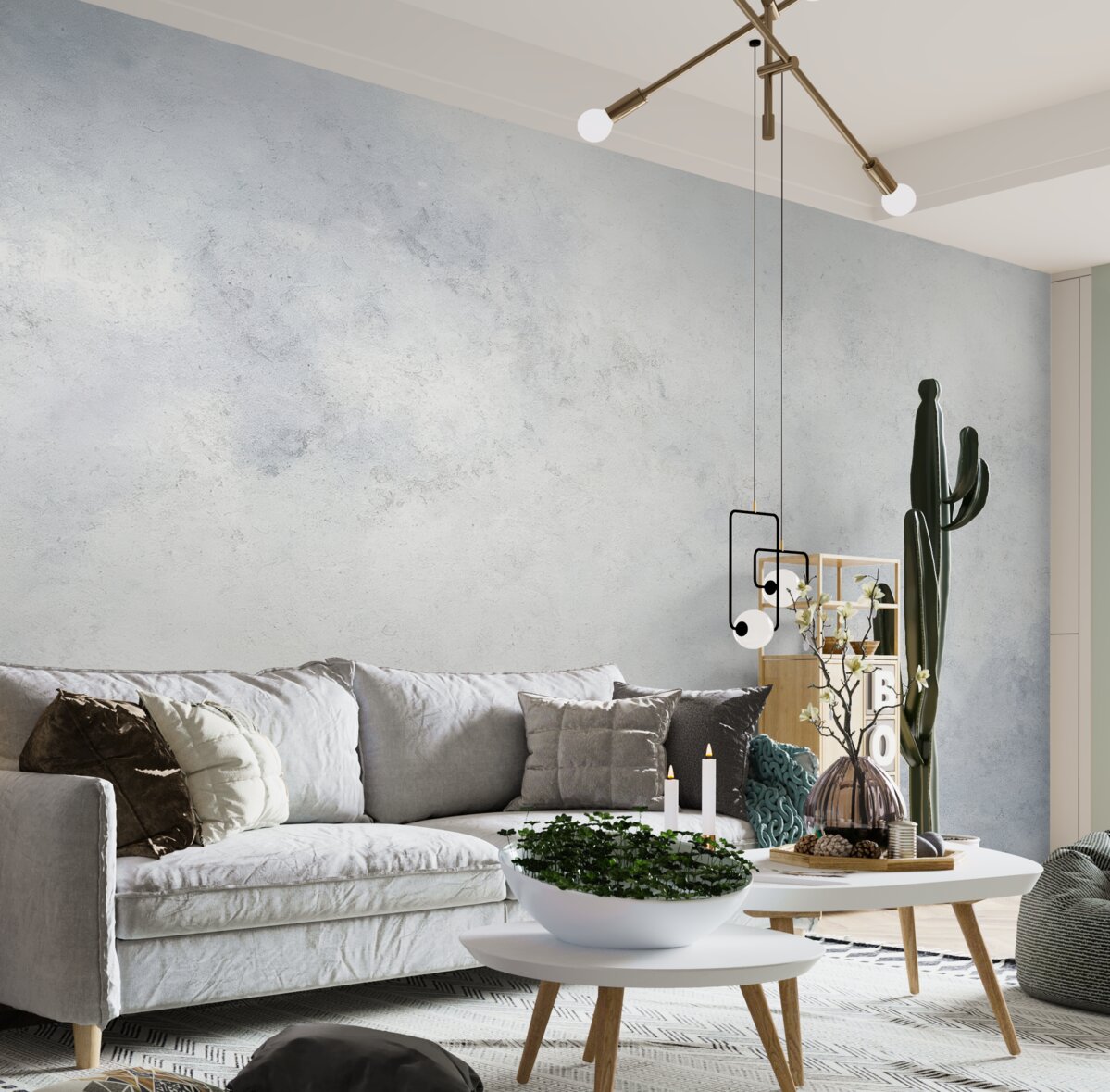 Fototapeta Słabo niebieski beton.