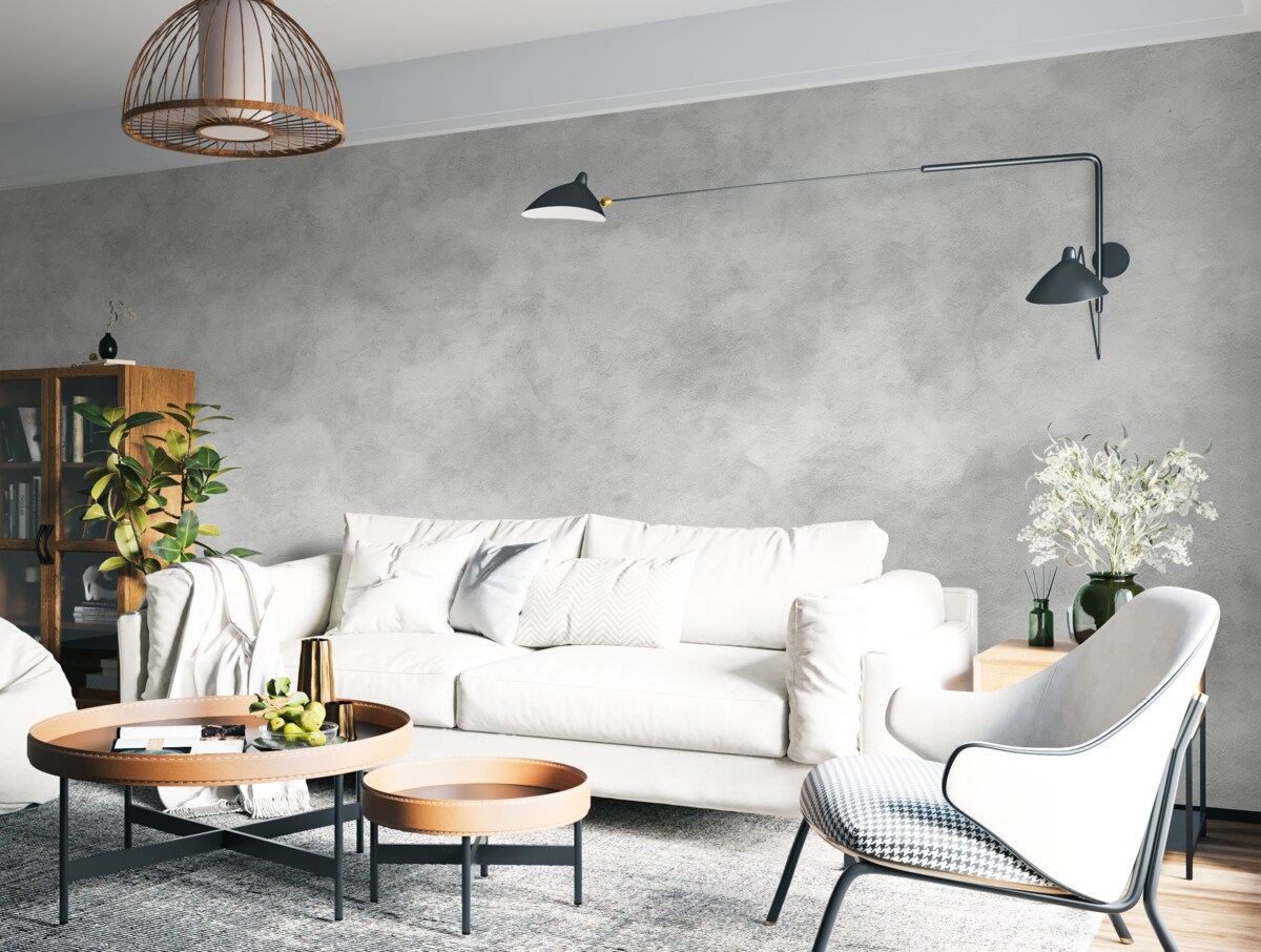 Fototapeta Szary dymiący concrete.