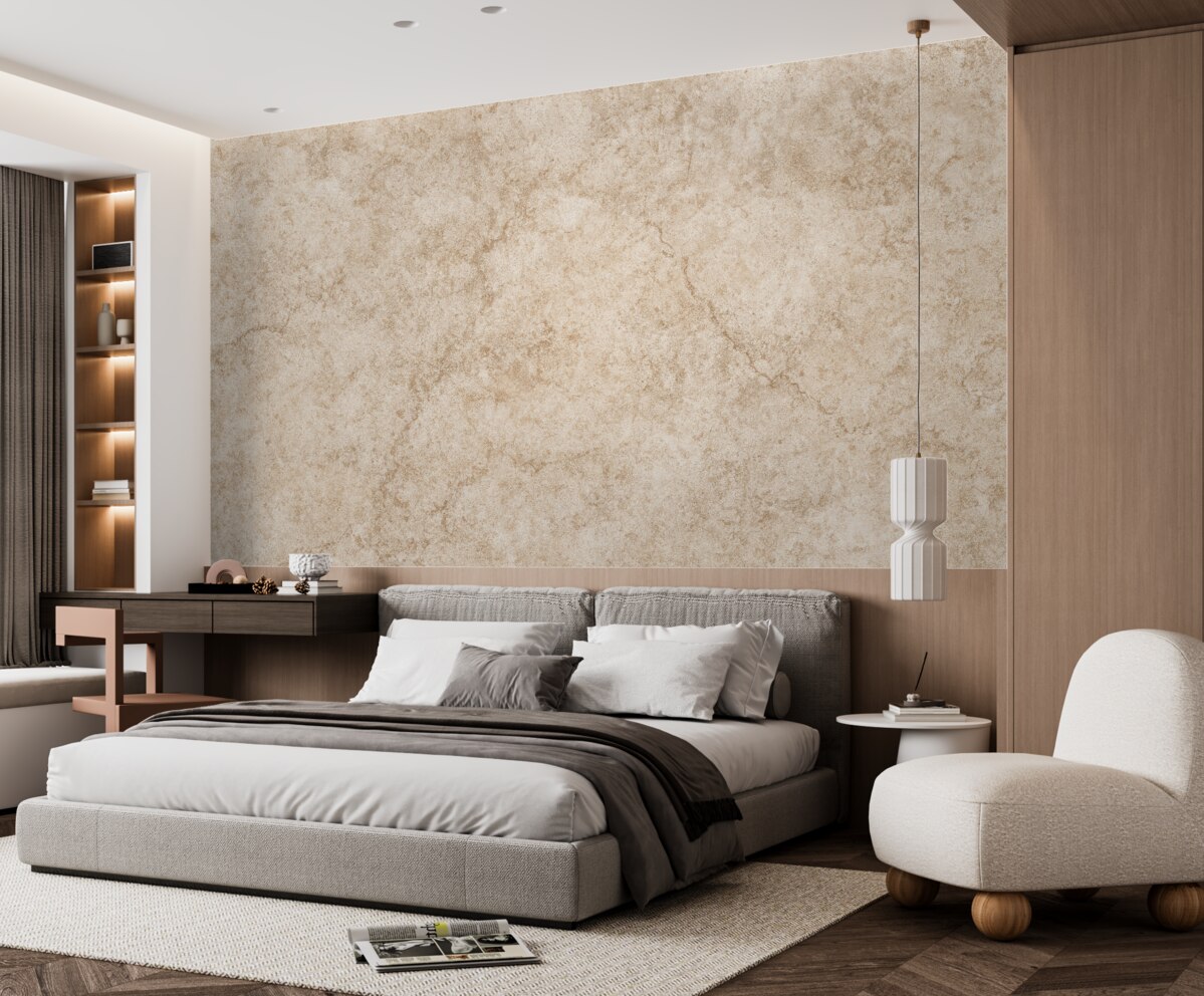 Fototapeta Beżowa mur betonowy.