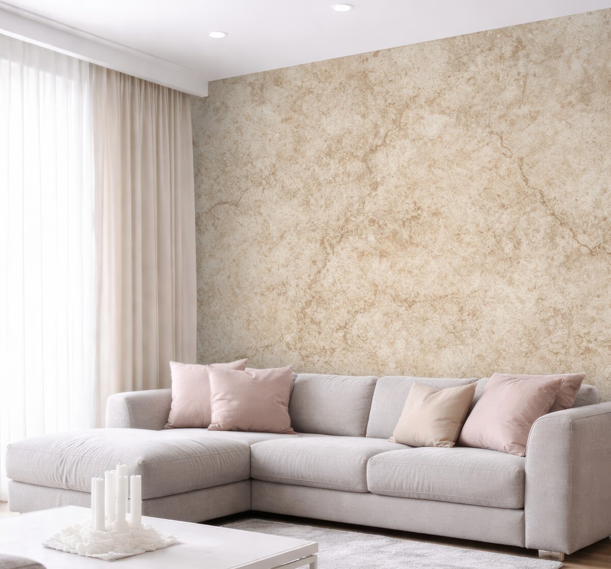 Fototapeta Beżowa mur betonowy.