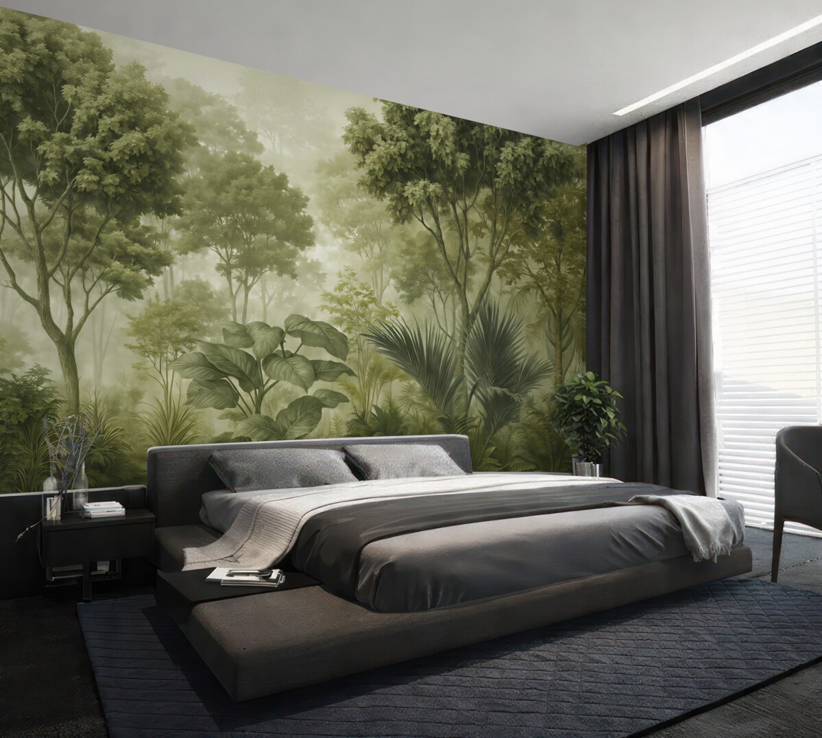 Fototapeta Świt w sercu lasu.