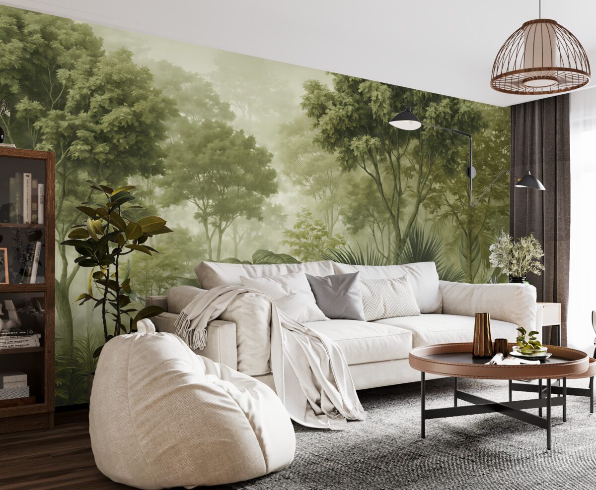 Fototapeta Świt w sercu lasu.