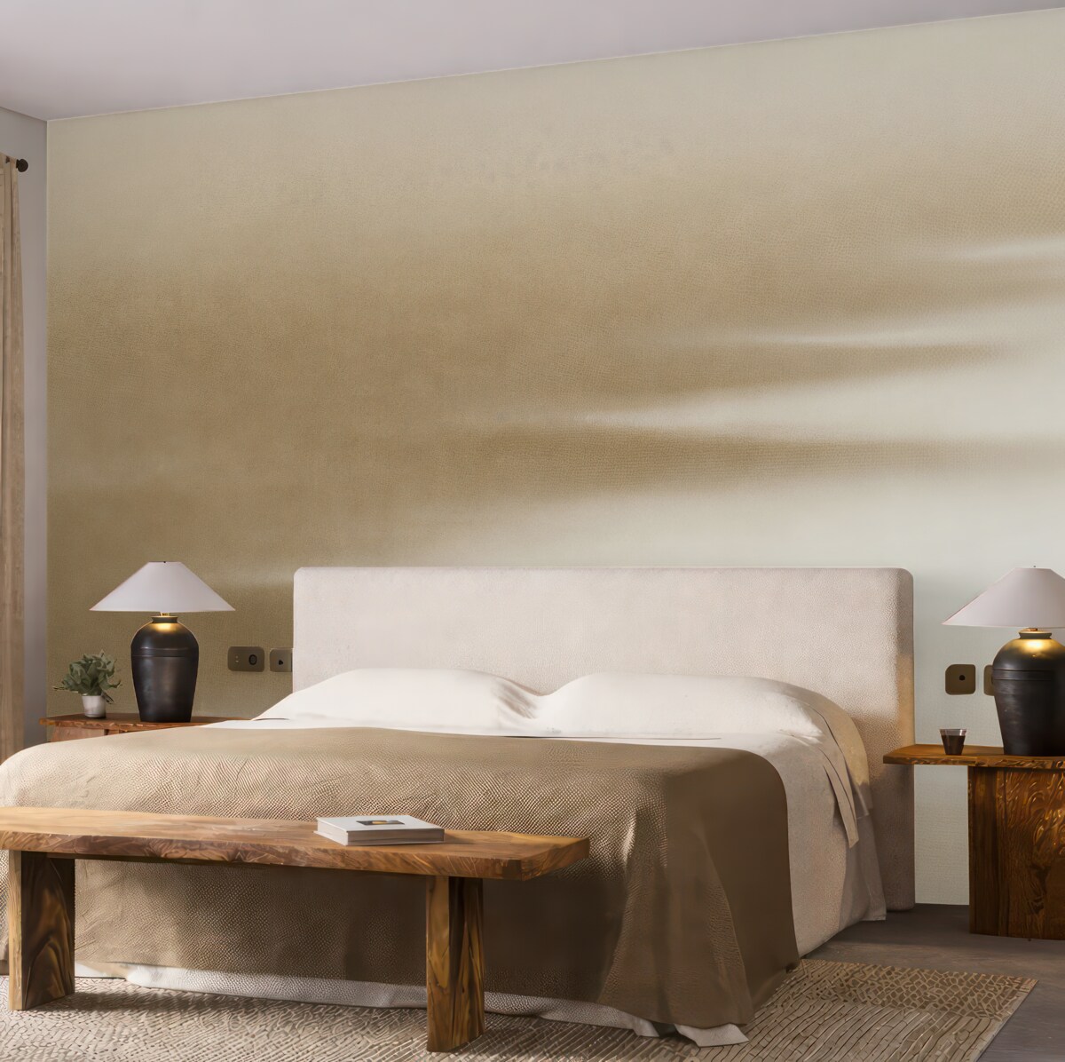 Fototapeta Plaża oraz morze, elegancki minimalizm i loft.