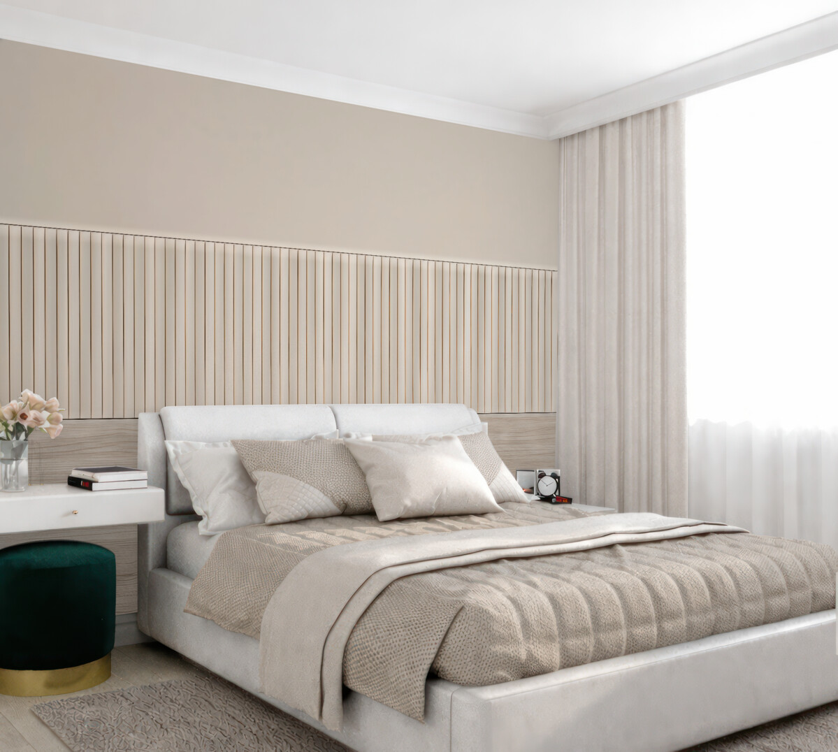 Fototapeta Panel z deseczkami i drewnem.