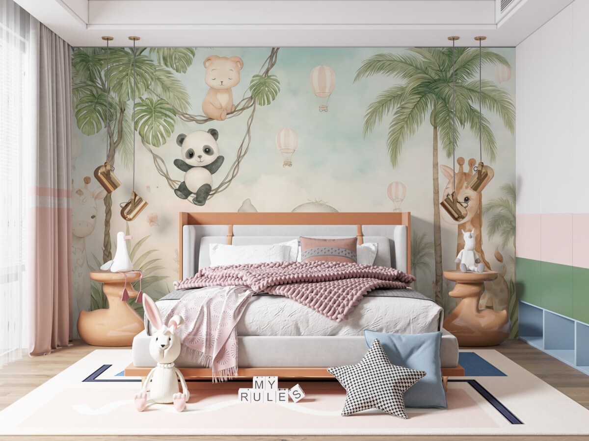 Fototapeta Cudowne stworzenia do pokoju dziecięcego.