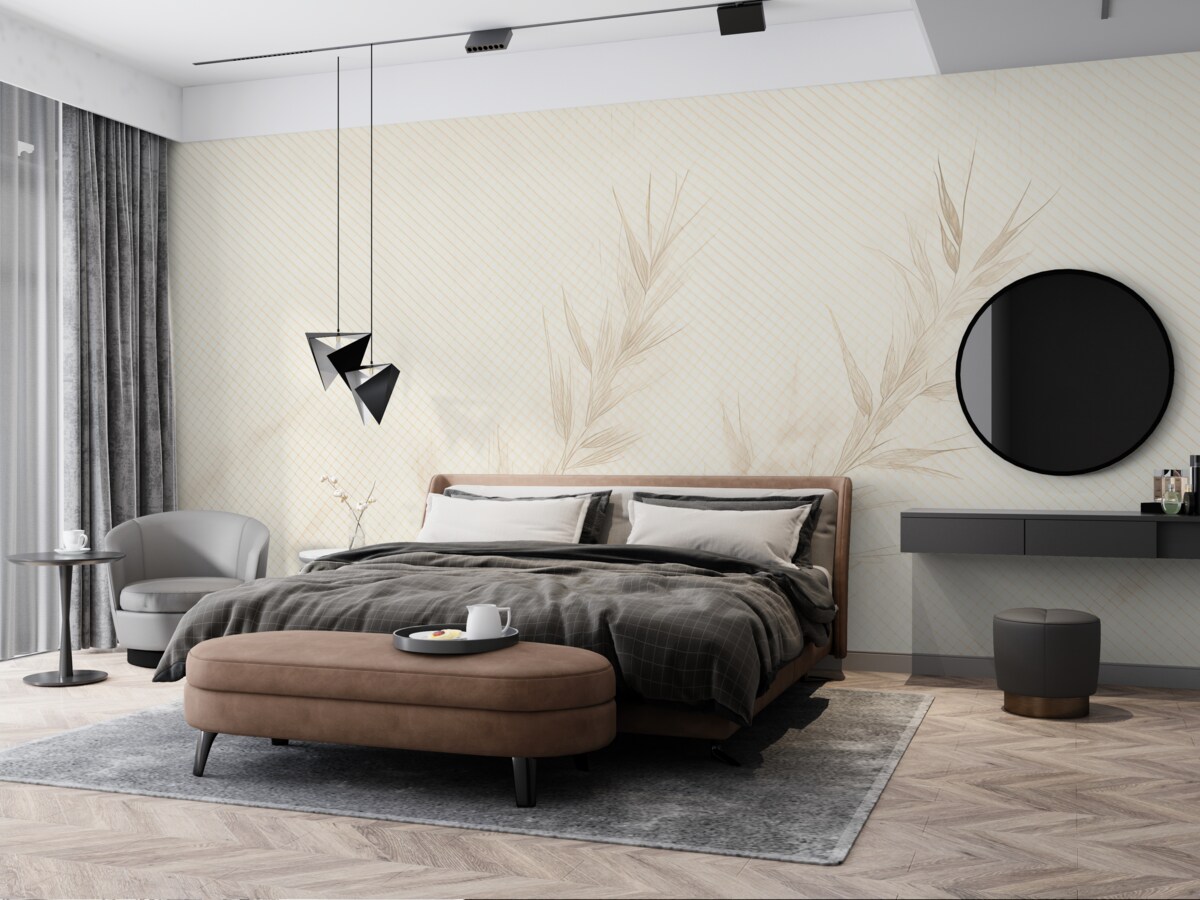 Fototapeta Suszone kwiaty o teksturze papieru w stylu vintage.