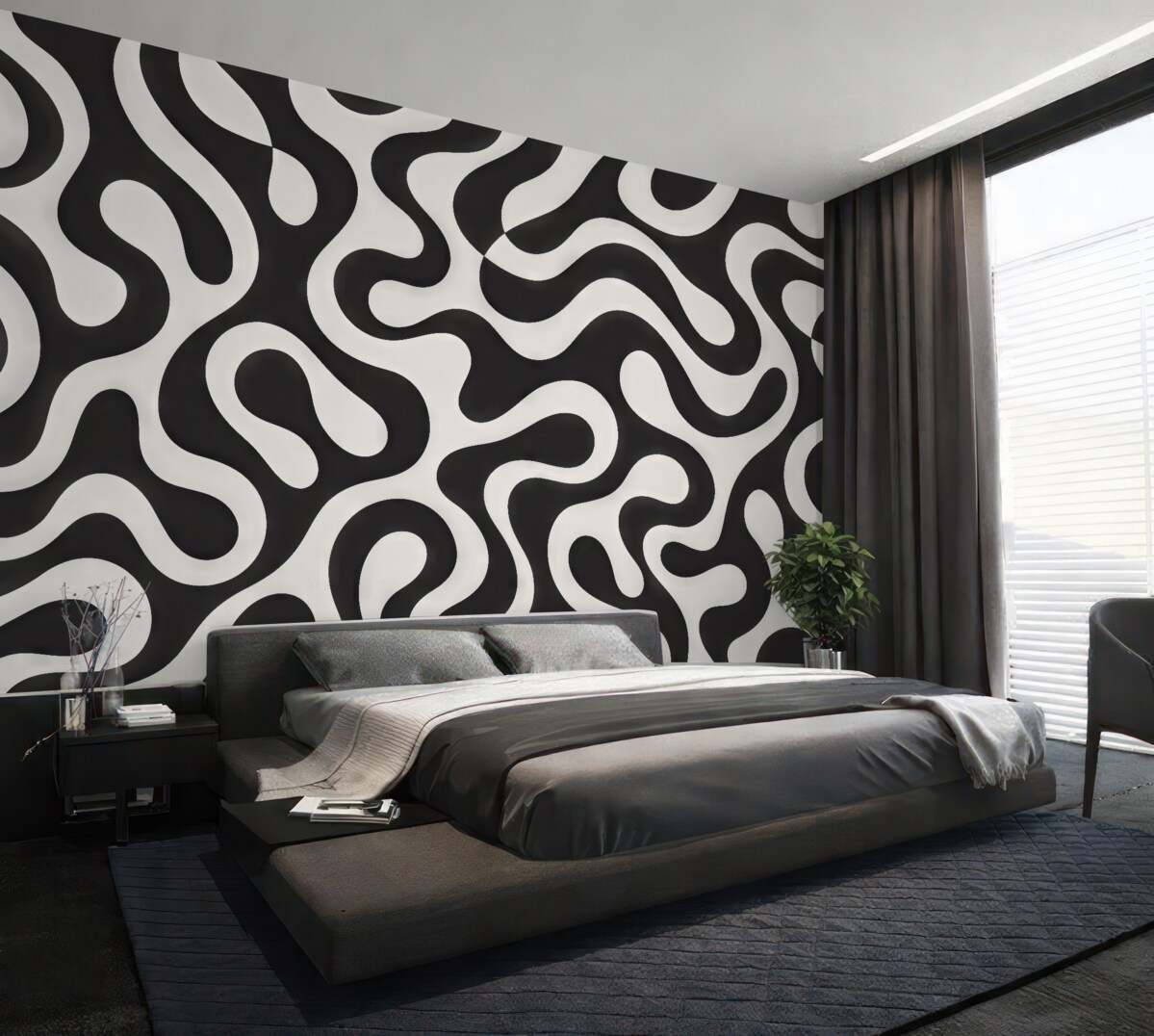 Fototapeta Stylowa abstrakcyjna tapeta w formie geometrycznej.