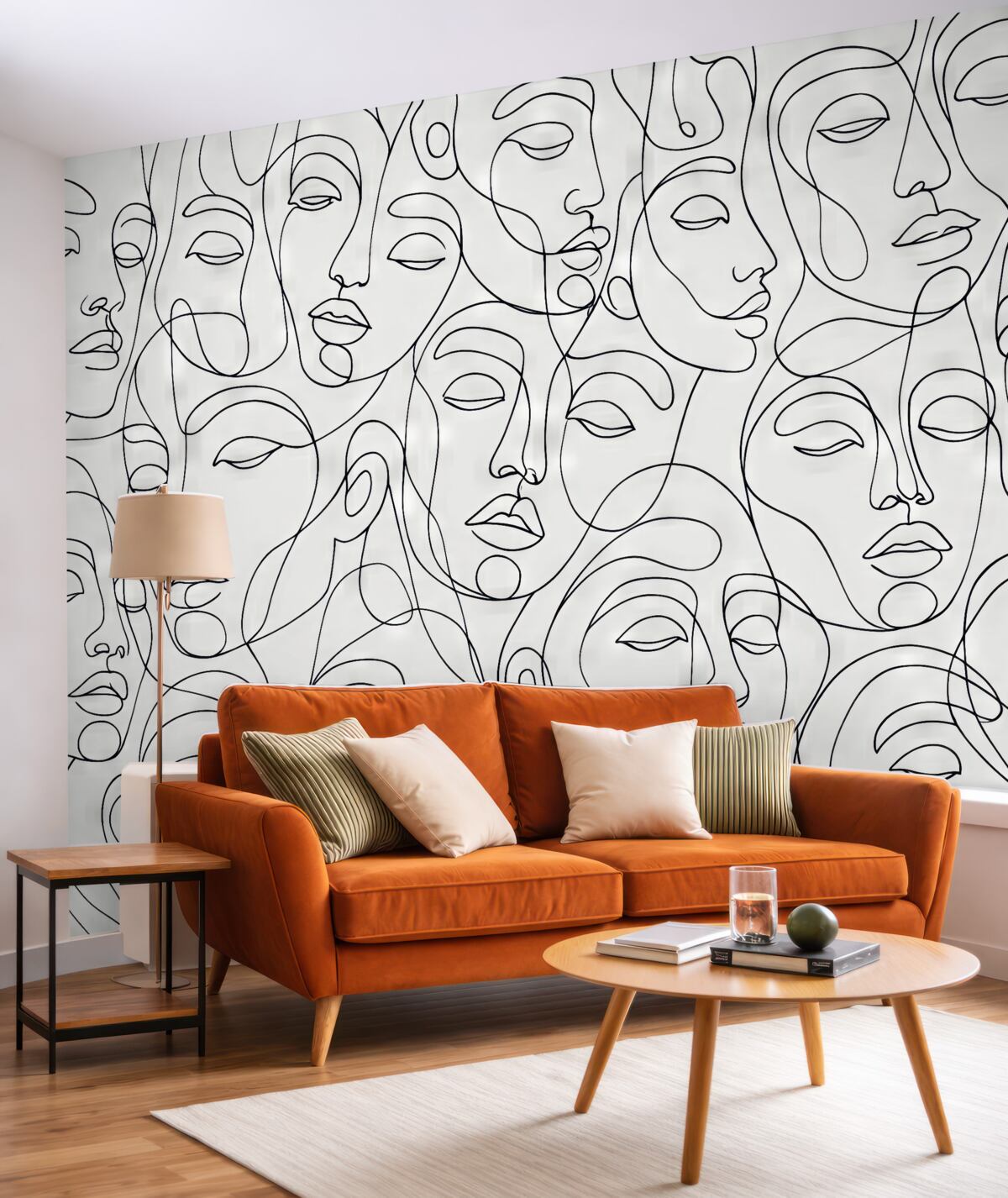 Fototapeta Minimalistyczna abstrakcja wizerunku kobiety.