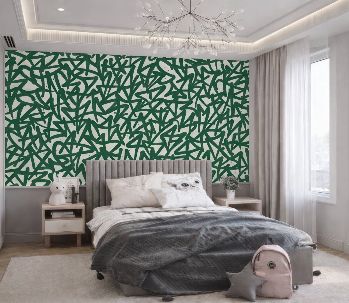 Fototapeta Graffiti Emocje: Zielony