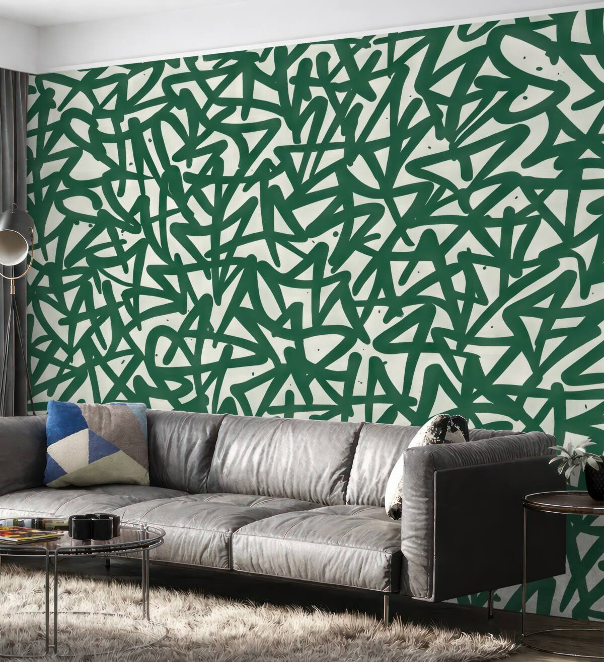 Fototapeta Graffiti Emocje: Zielony