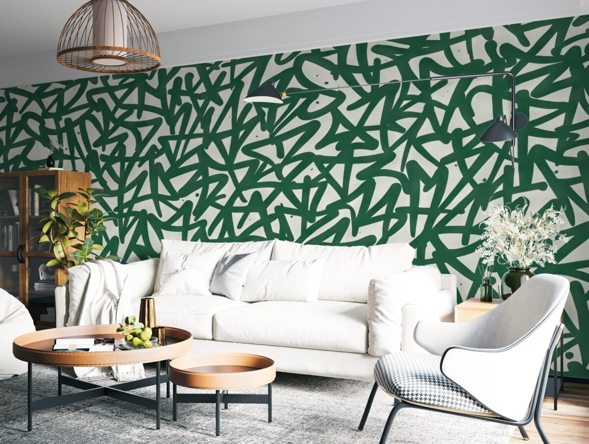 Fototapeta Graffiti Emocje: Zielony