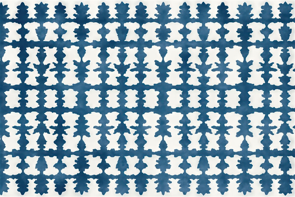 Fototapeta Abstrakcyjny motyw w intensywnych tonach niebieskiego.