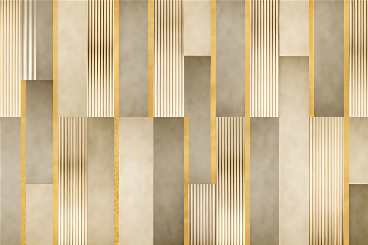 Fototapeta Klasyczne panele z ozdobnymi elementami.