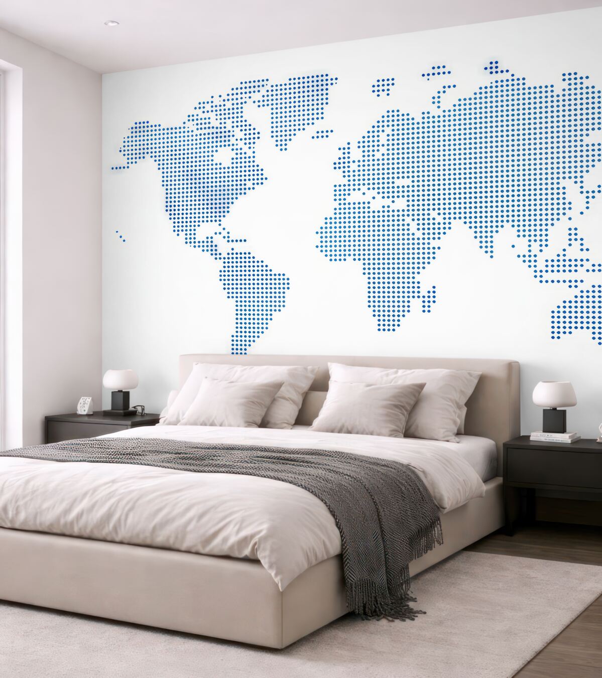 Fototapeta Światowa mapa w punkty.