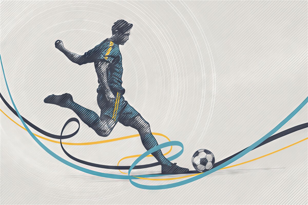 Fototapeta Plakat zawodnika rugby.