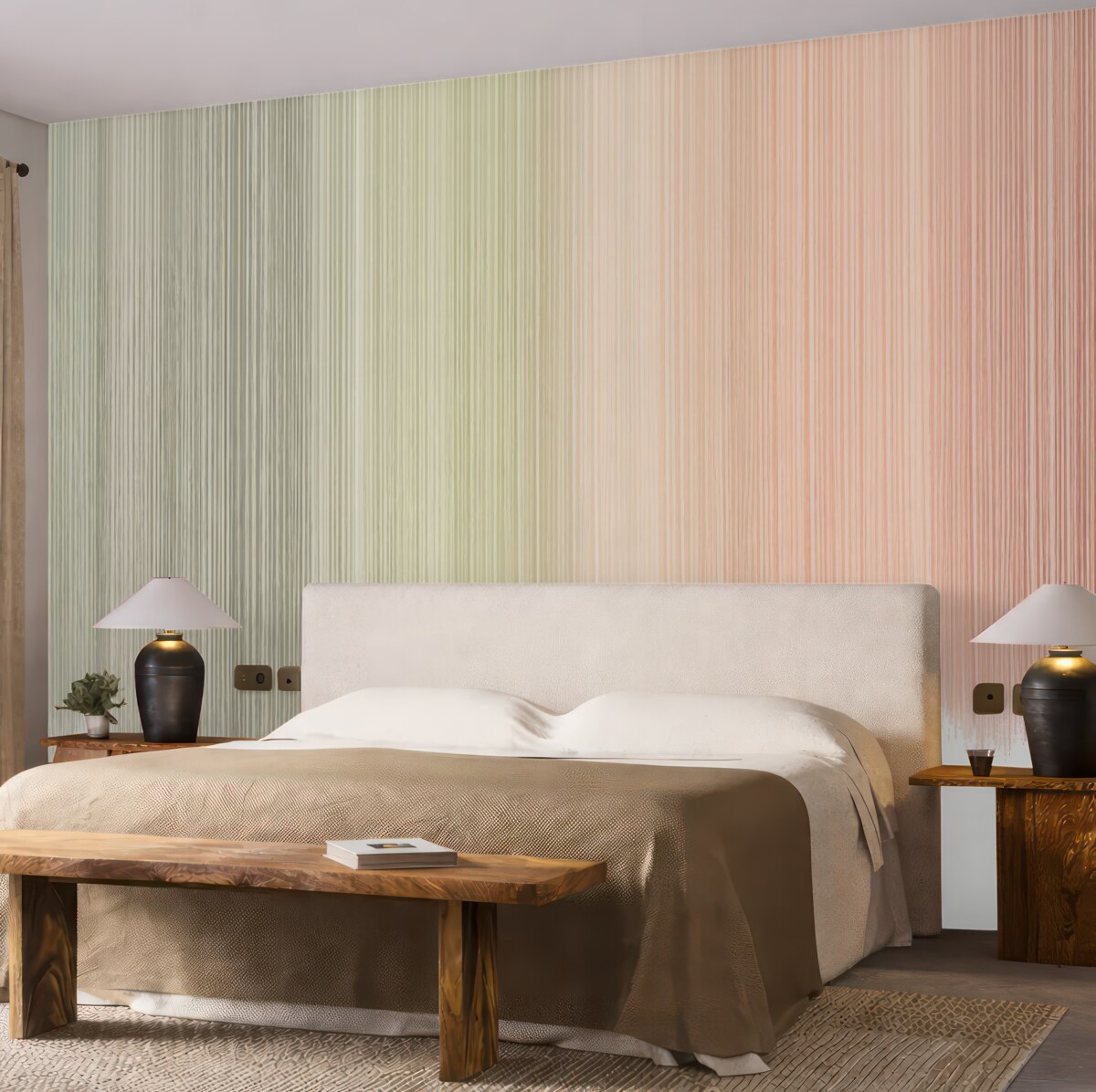 Fototapeta Subtelne kolory splatające się w zgodzie.