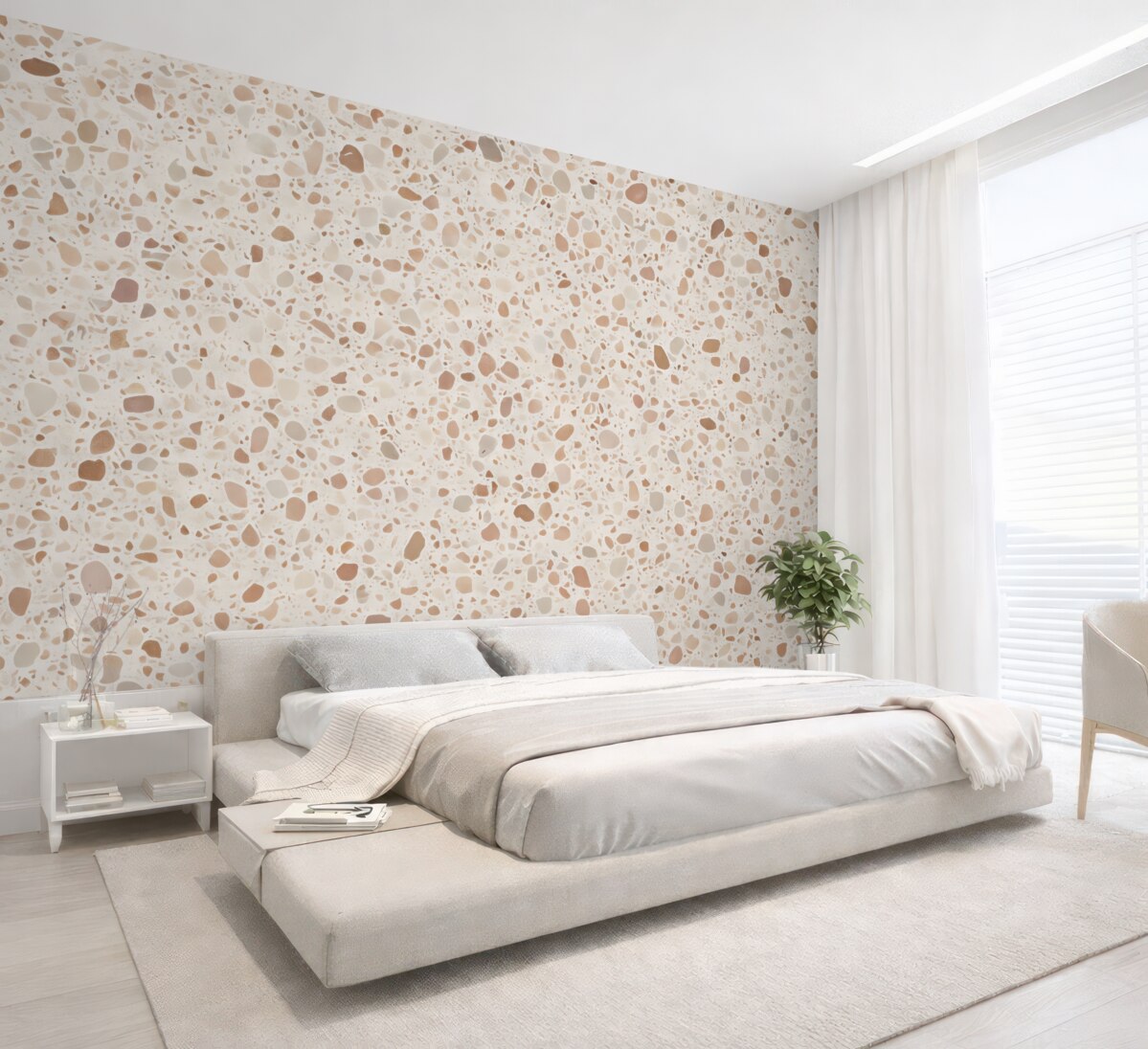 Fototapeta Różowe terazzo.