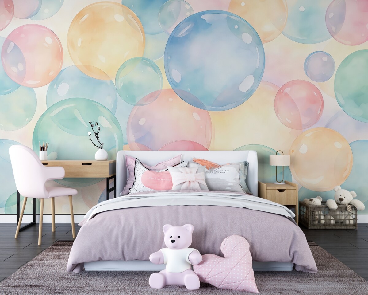 Fototapeta Pęcherzyki w delikatnych odcieniach.