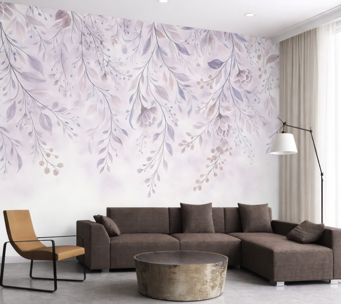 Fototapeta Subtelne kwiaty w purpurowych odcieniach.