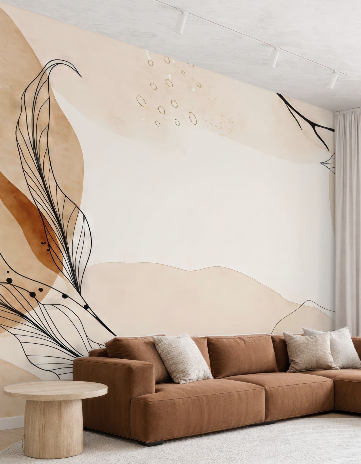 Fototapeta Liście w minimalistycznym stylu