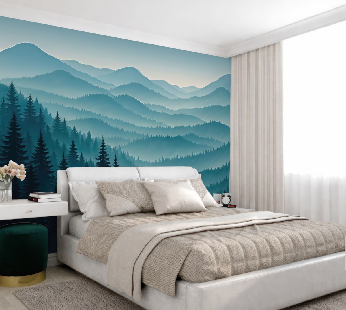 Fototapeta Poranek w górach.