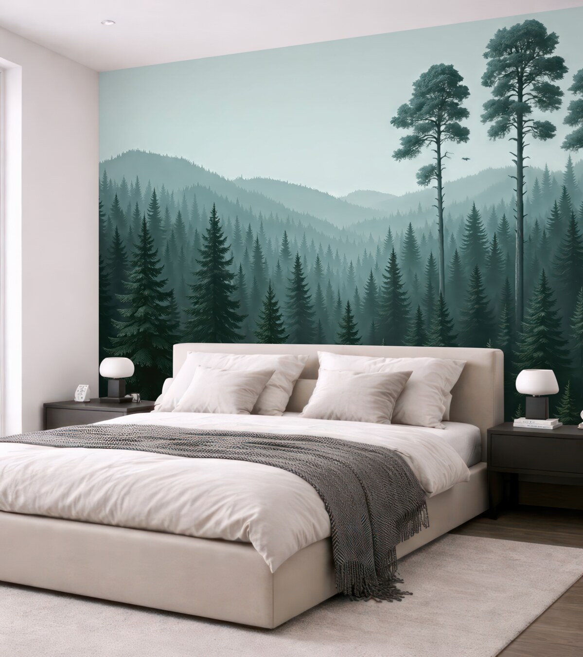 Fototapeta Wzgórza i wysokie rośliny.