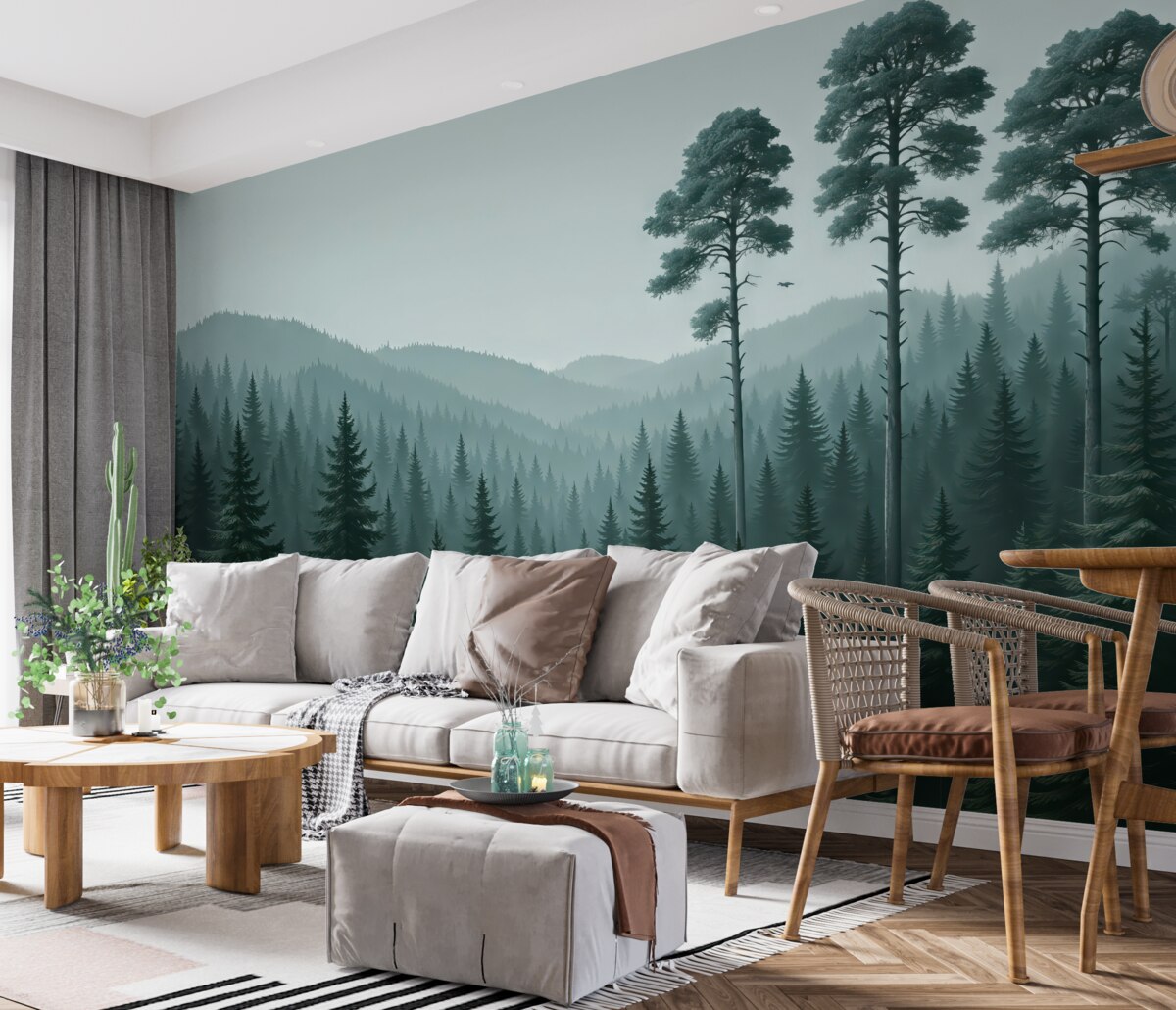 Fototapeta Wzgórza i wysokie rośliny.