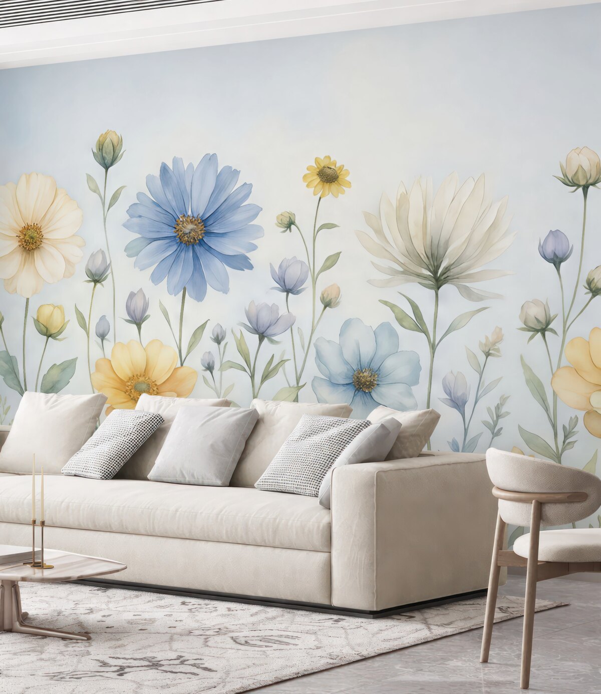 Fototapeta Kwiaty w rozkwicie w subtelnych pastelowych tonach.