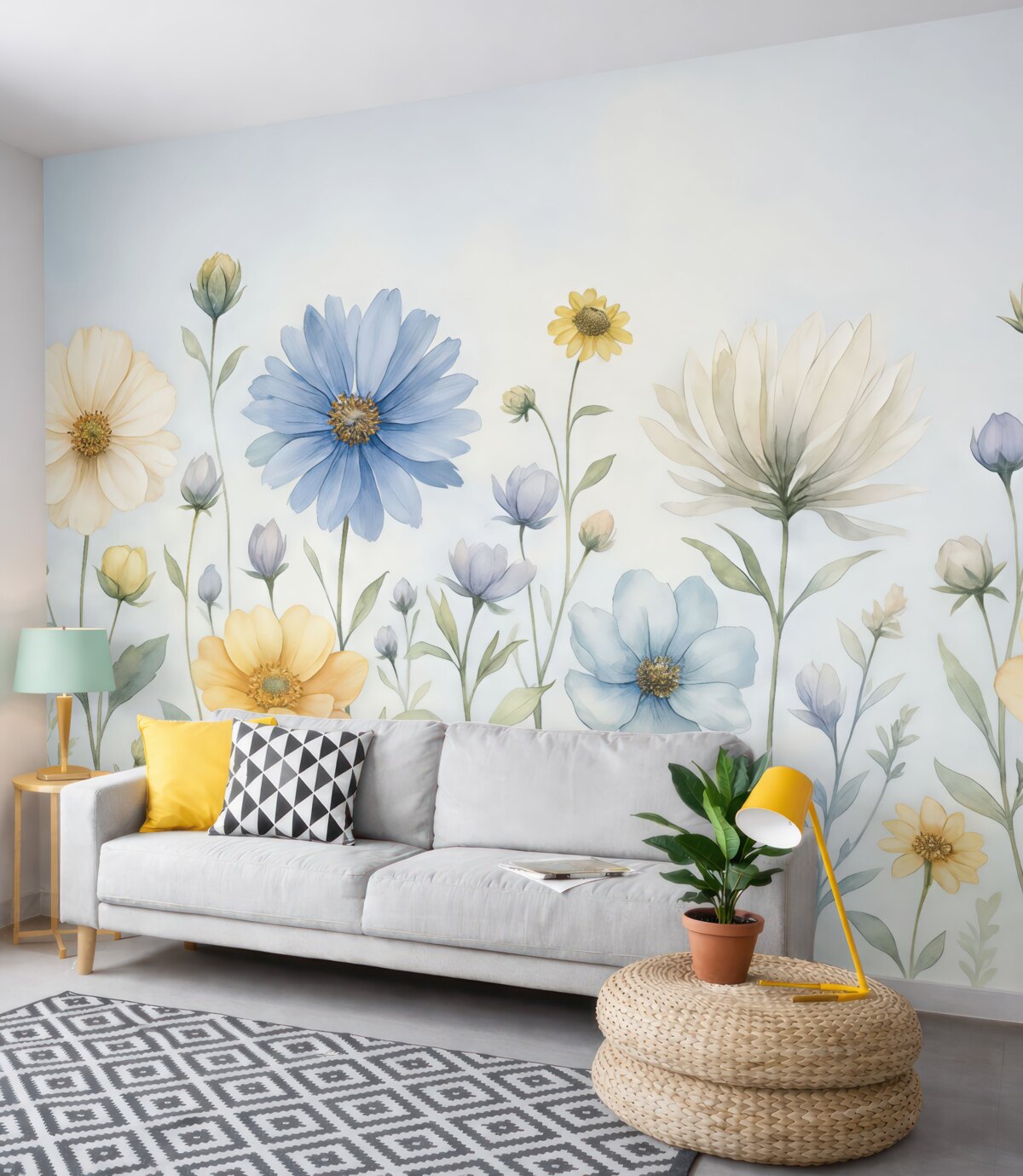 Fototapeta Kwiaty w rozkwicie w subtelnych pastelowych tonach.