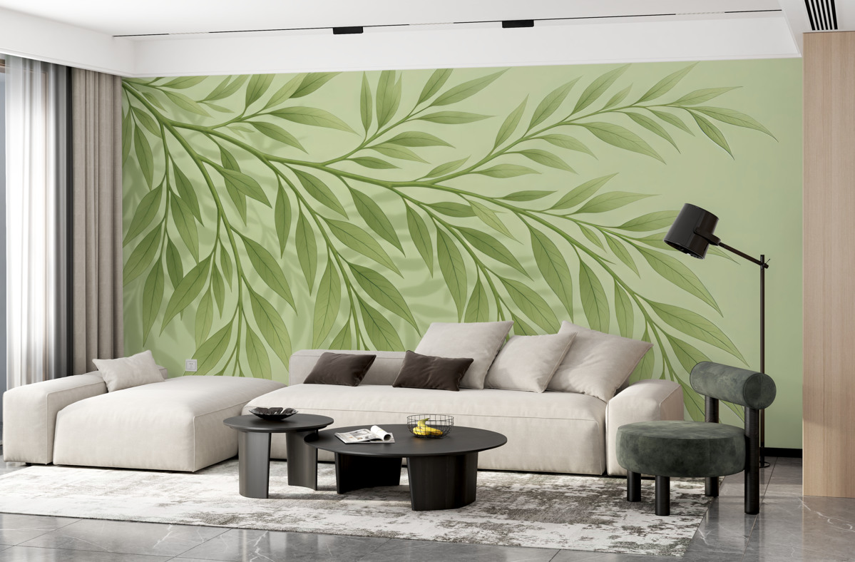 Fototapeta Liście, sombra, odcień oliwkowy.