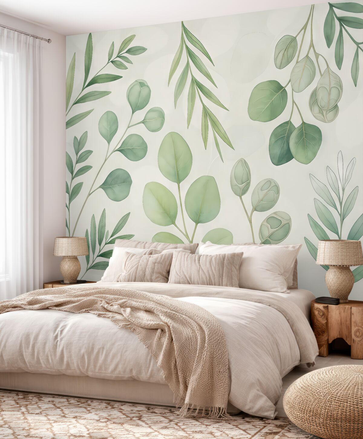 Fototapeta Subtelna zieleń w uspokajających tonacjach.