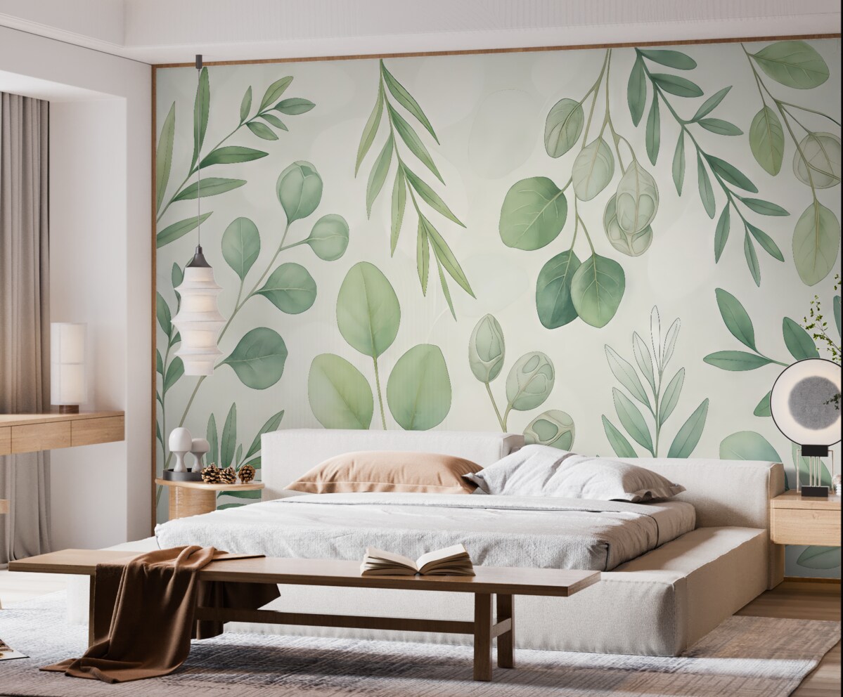 Fototapeta Subtelna zieleń w uspokajających tonacjach.