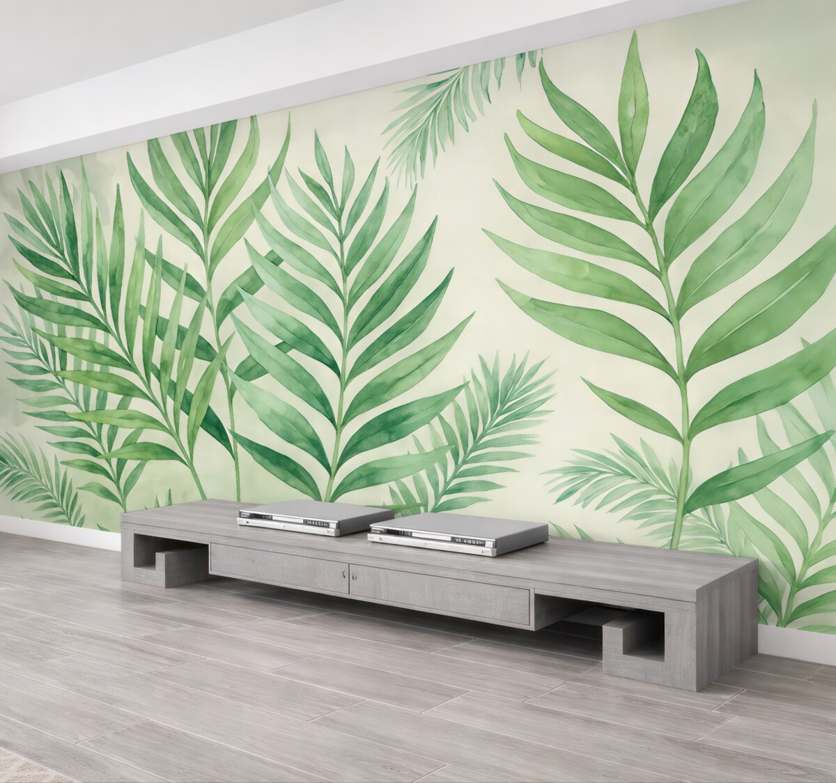 Fototapeta Zielona roślinność tworząca relaksującą atmosferę.