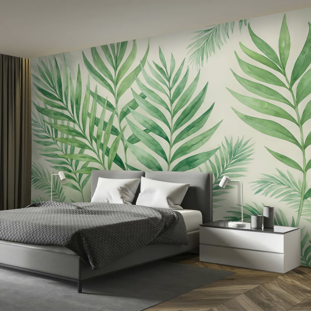 Fototapeta Zielona roślinność tworząca relaksującą atmosferę.