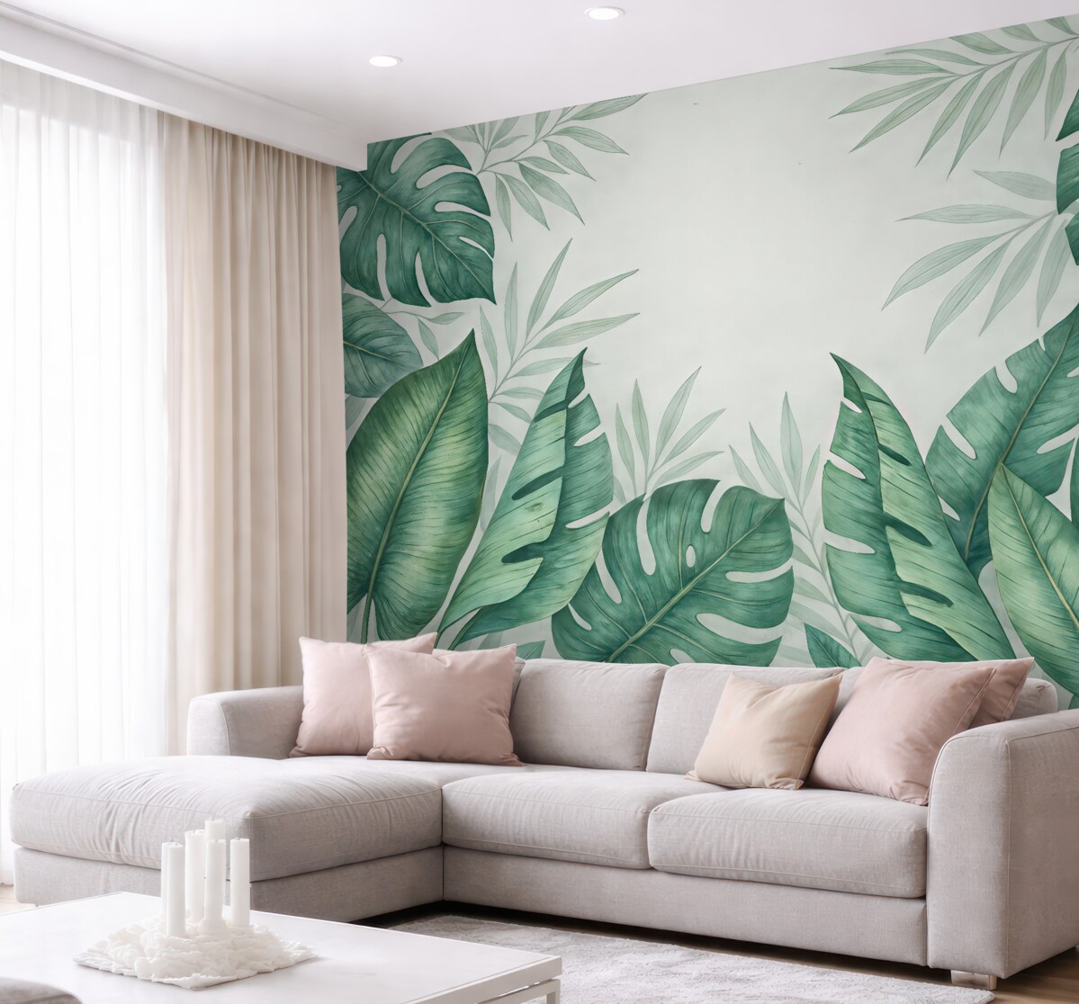 Fototapeta Liście tropikalnej puszczy.