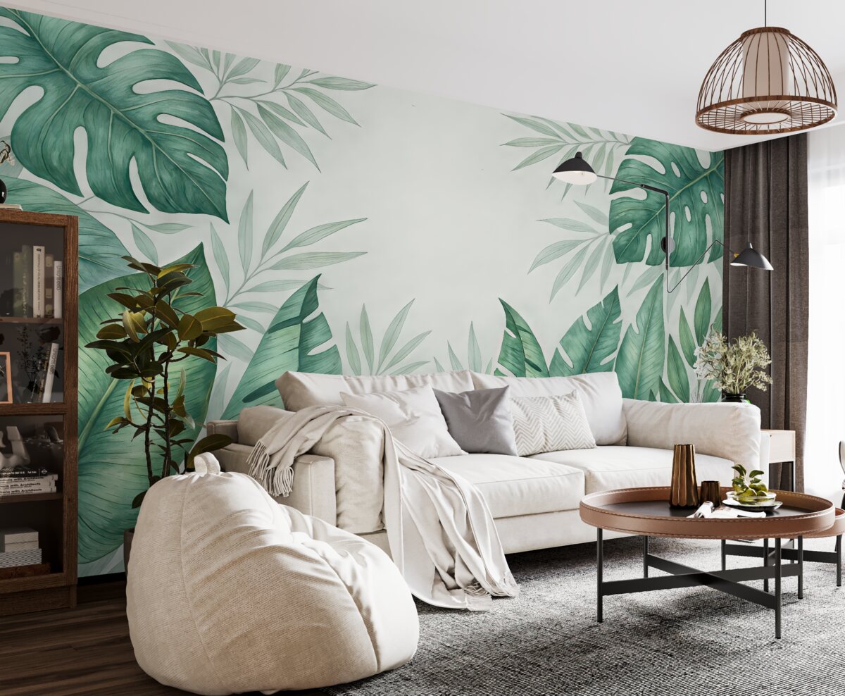 Fototapeta Liście tropikalnej puszczy.