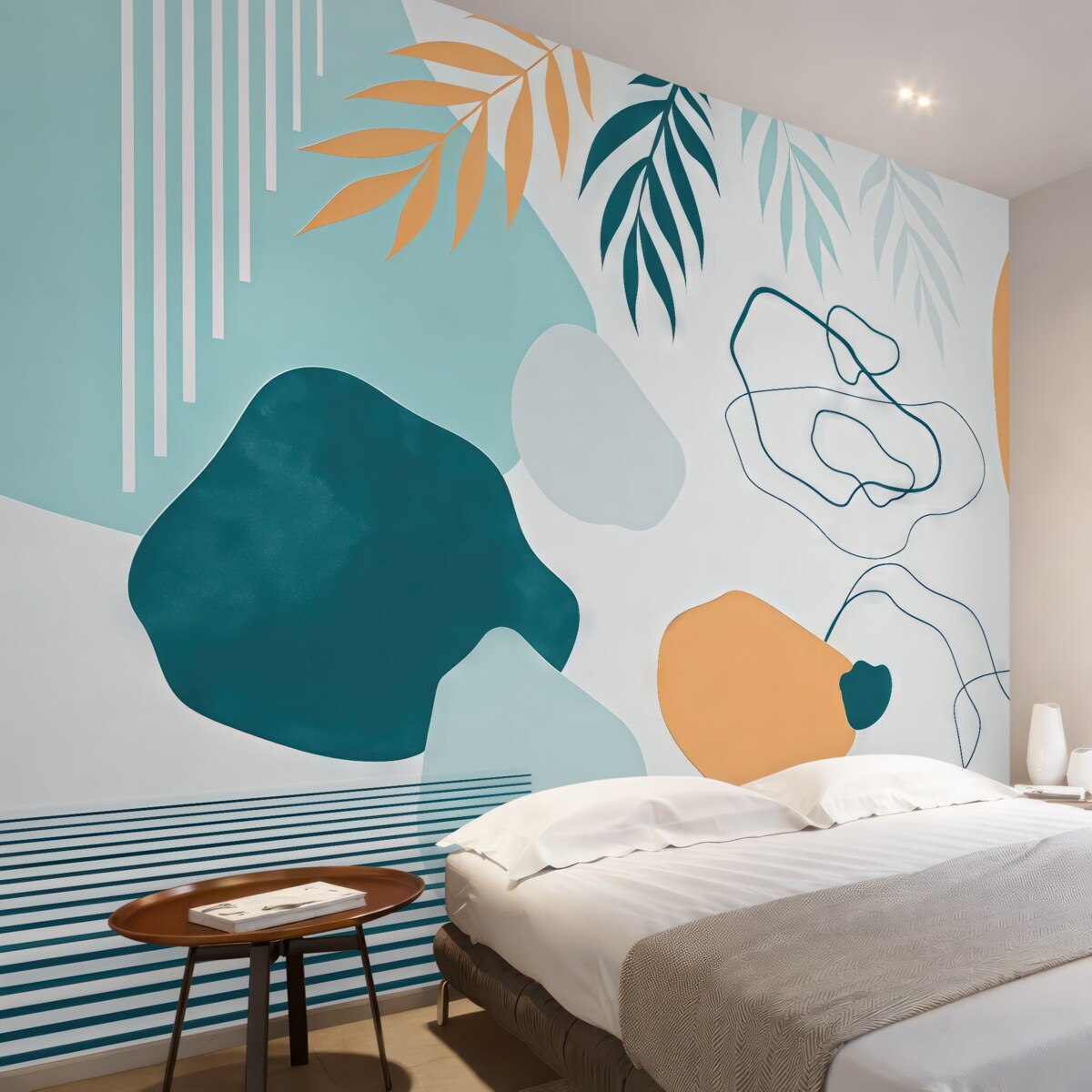 Fototapeta Abstrakcyjne formy w uspokajających barwach.