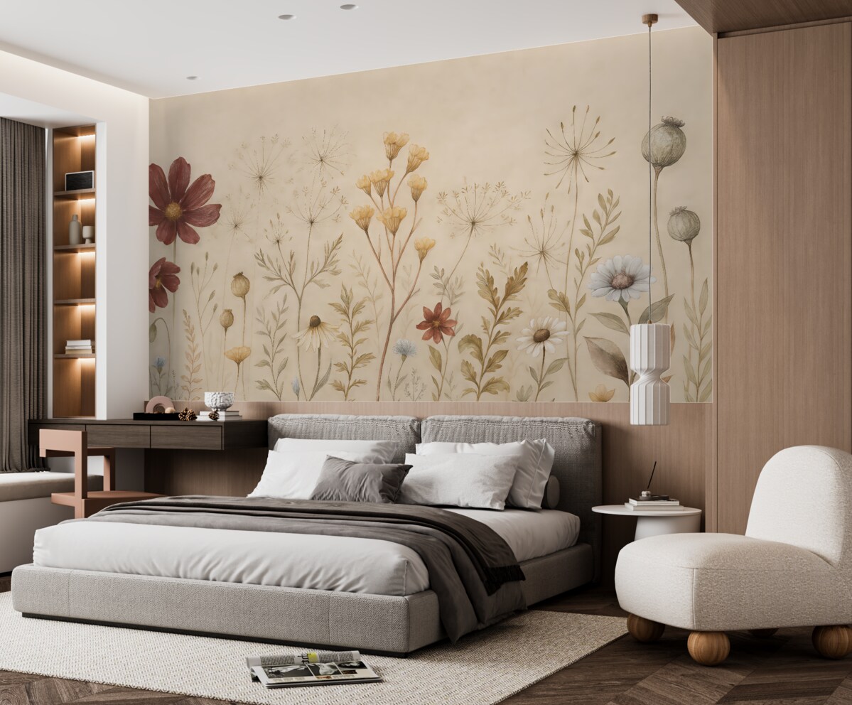 Fototapeta Roślinne piękno w subtelnych tonach.