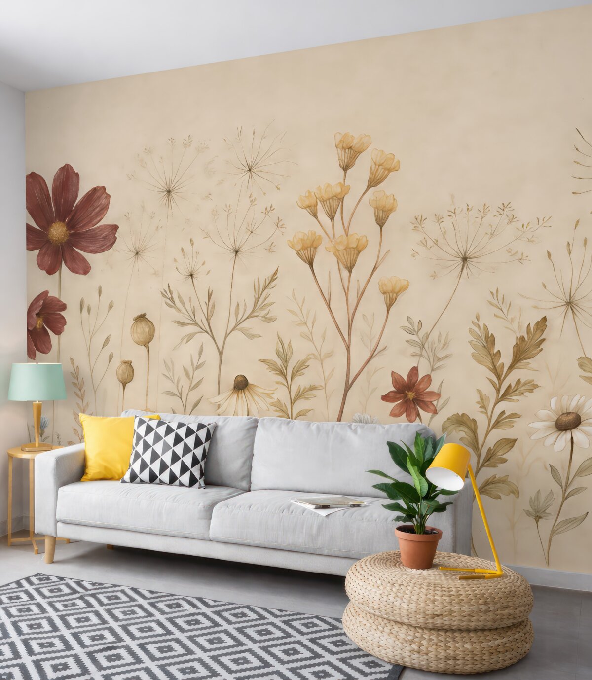 Fototapeta Roślinne piękno w subtelnych tonach.