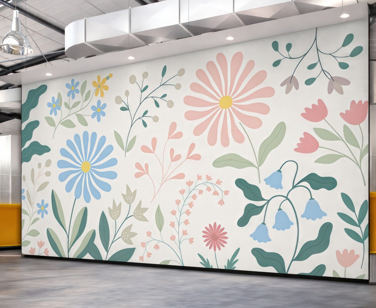 Fototapeta Letni wzór kwiatowy.