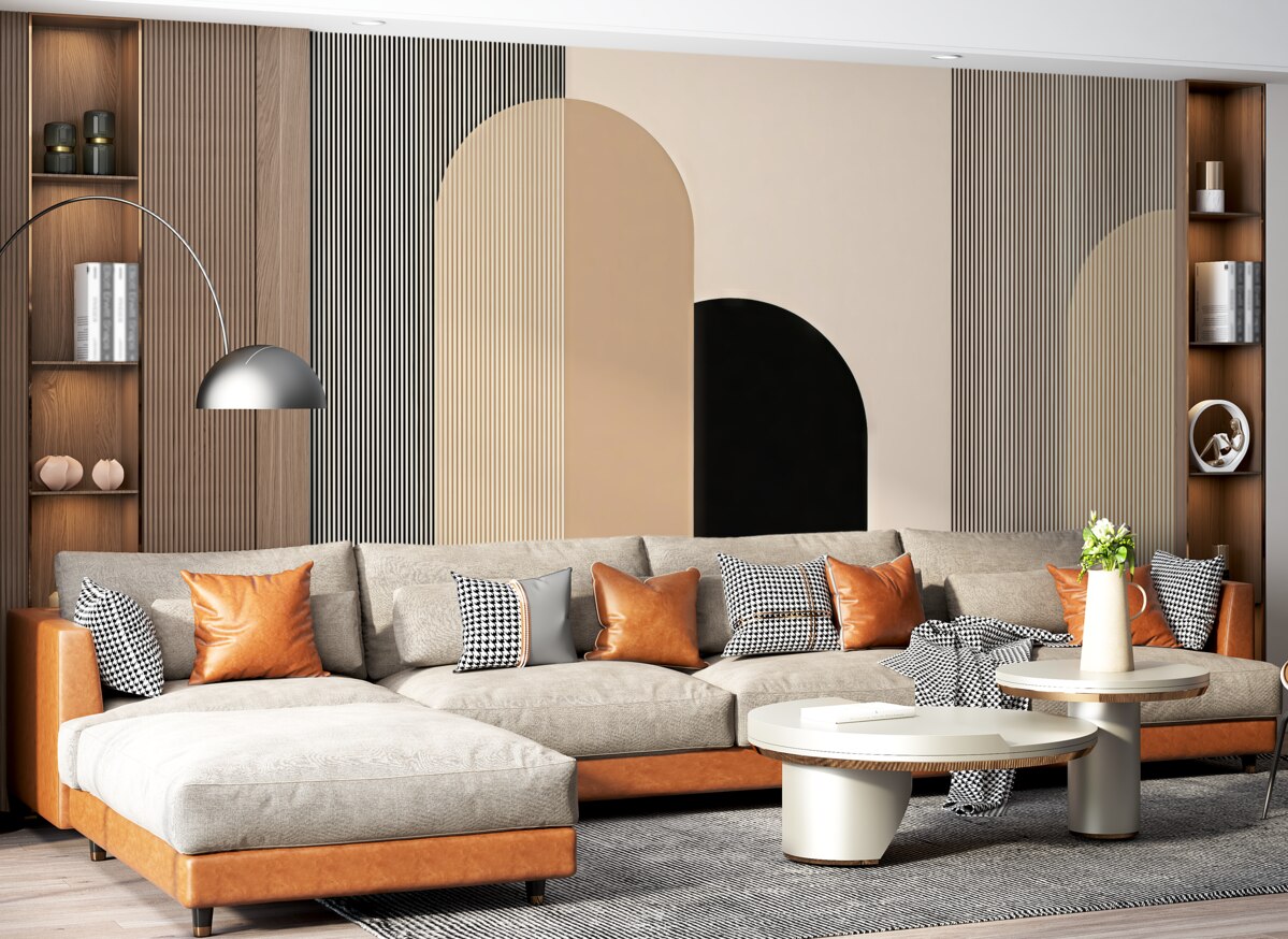 Fototapeta Abstrakcja z liniami.