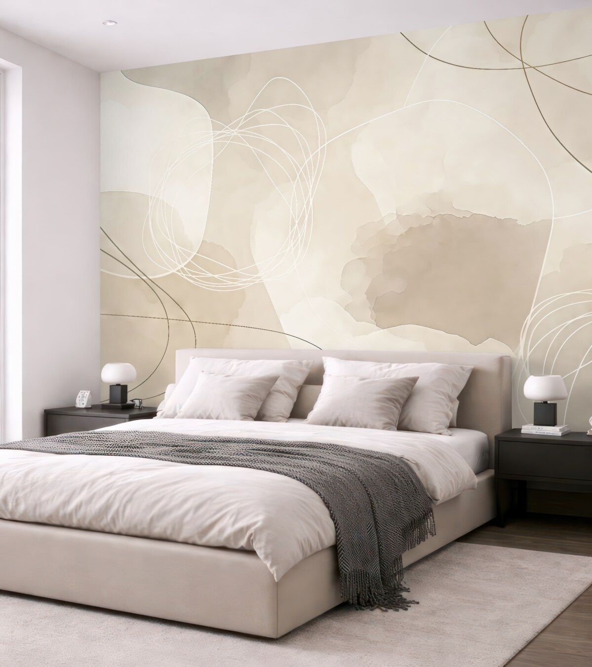 Fototapeta Abstrakcyjne formy w stonowanych kolorach.