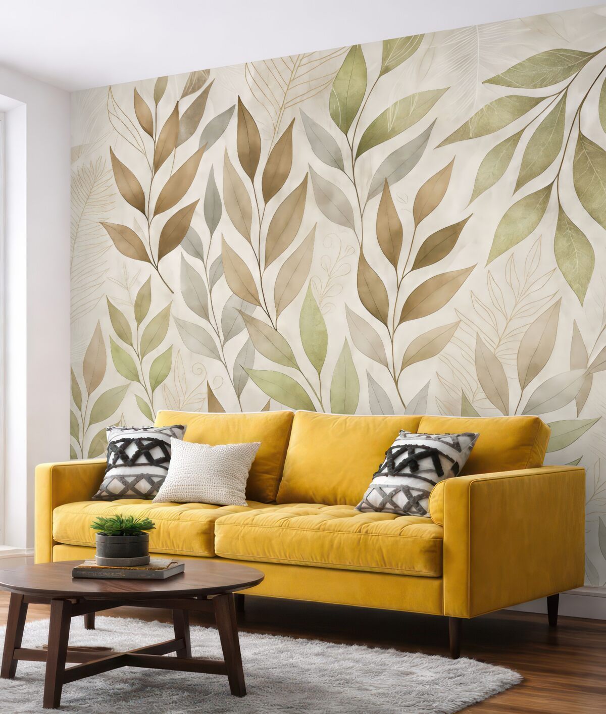 Fototapeta Subtelne tropikalne liście.