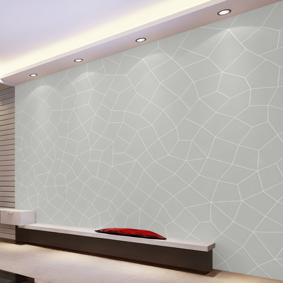 Fototapeta Geometryczne formy trójkątów sieciowych.