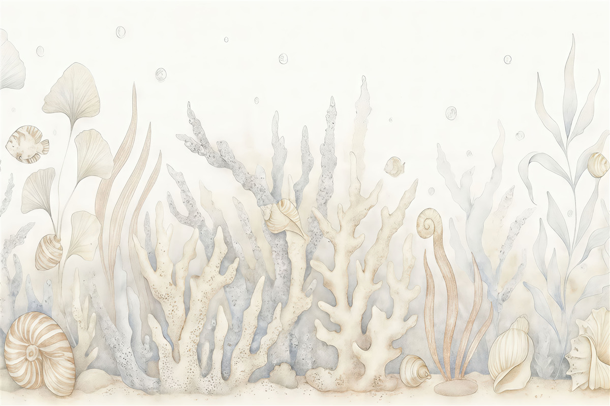 Fototapeta Podwodny relaks w subtelnych tonacjach.