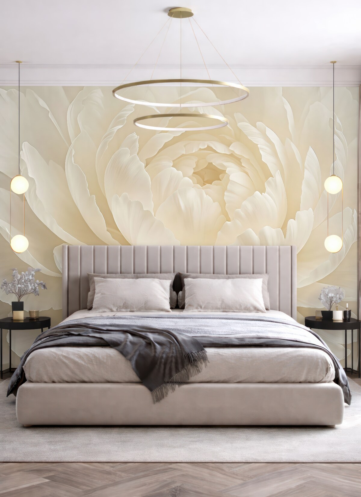 Fototapeta Biała peonia