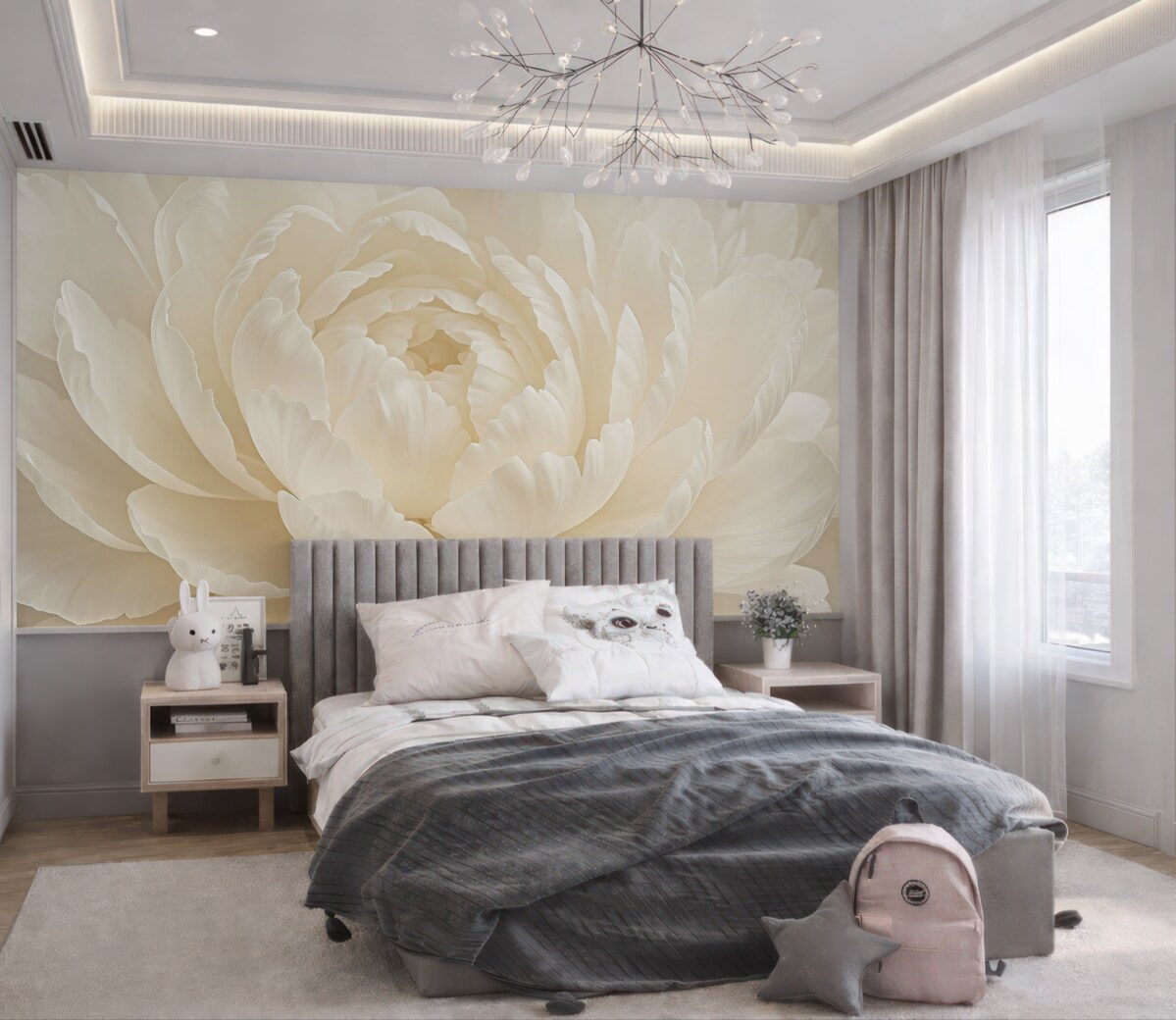 Fototapeta Biała peonia